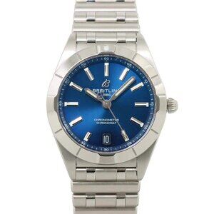 BREITLING Chronomat 32 A77310 Quartz Navy Dial Ladies Watch 90277602